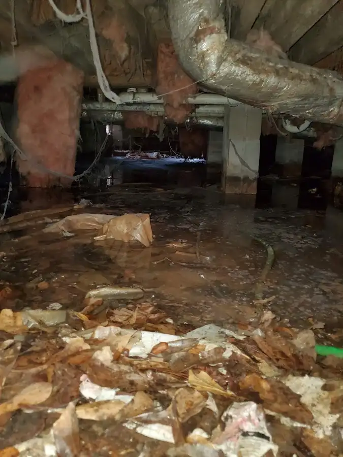 Crawl space flood assessment for Commercial Water Damage Restoration in Edgewood